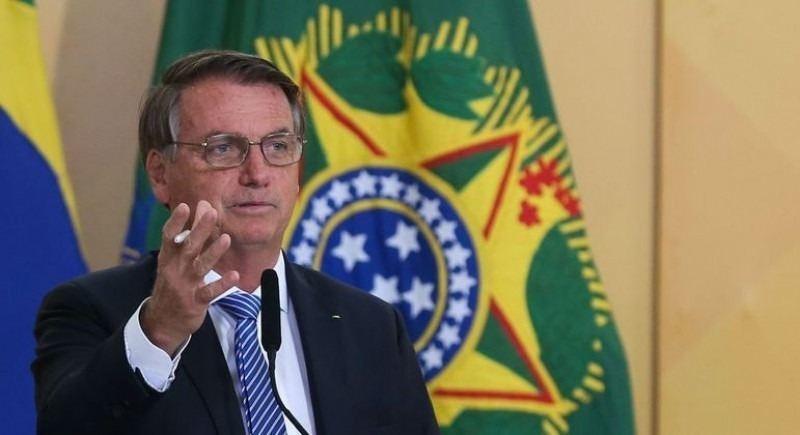 Bolsonaro encerrou seu discurso entoando o lema de 2018: "Brasil acima de tudo, Deus acima de todos" (Antonio Cruz/ Agência Brasil )