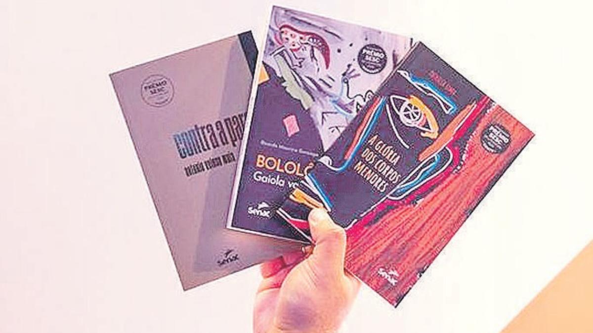 Em 2024, as obras vencedoras foram: ‘Bololô: gaiola vazia’, os contos ‘A glória dos corpos menores’ e o livro de poesias ‘Contra a parede’ (Divulgação)