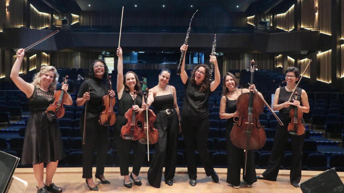 Músicas que integram a Sinfônica de Campinas sobem hoje ao palco, no Dia Internacional da Mulher, junto com a equipe completa da Orquestra (Divulgação)