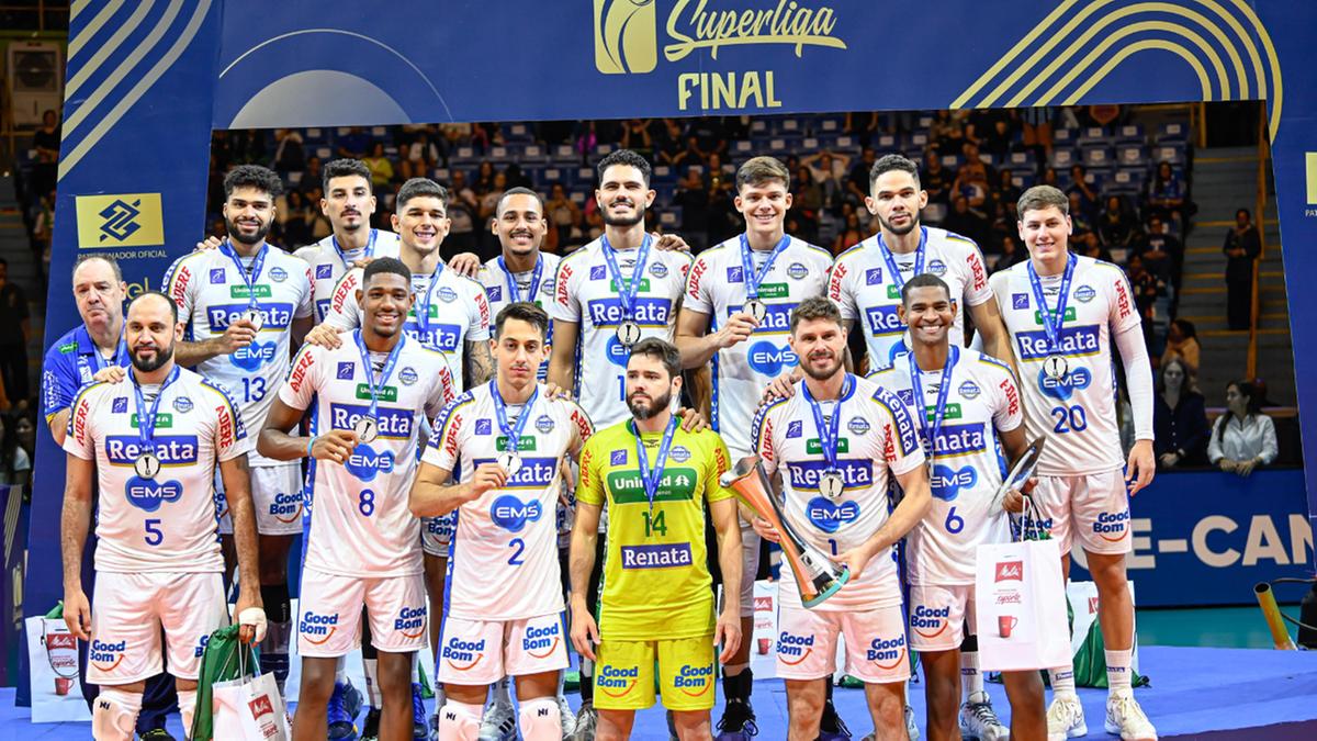 Pelo segundo ano consecutivo, equipe campineira foi derrotada na final da Superliga masculina (Divulgação/Vôlei Renata)