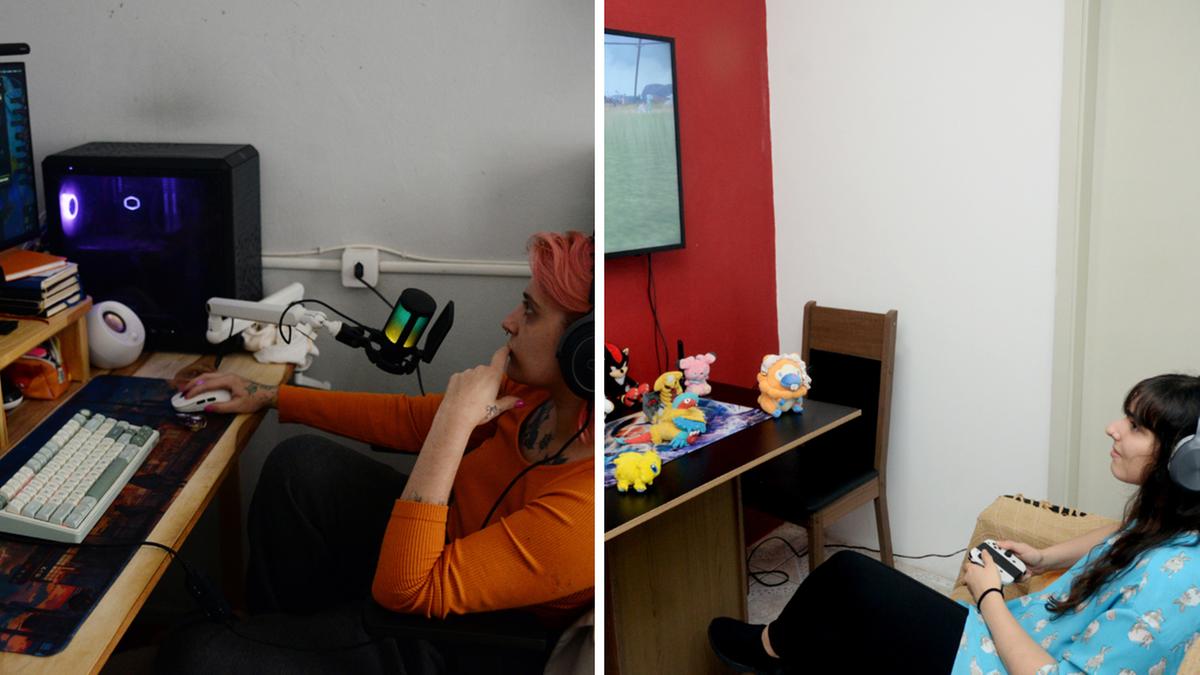 Bárbara Francischinelli Bigon e Laila Campregher jogam games desde a infância e, agora, adultas, não abrem mão do hobby, que se tornou uma verdadeira paixão e uma forma de aliviar o estresse (Alessandro Torres)