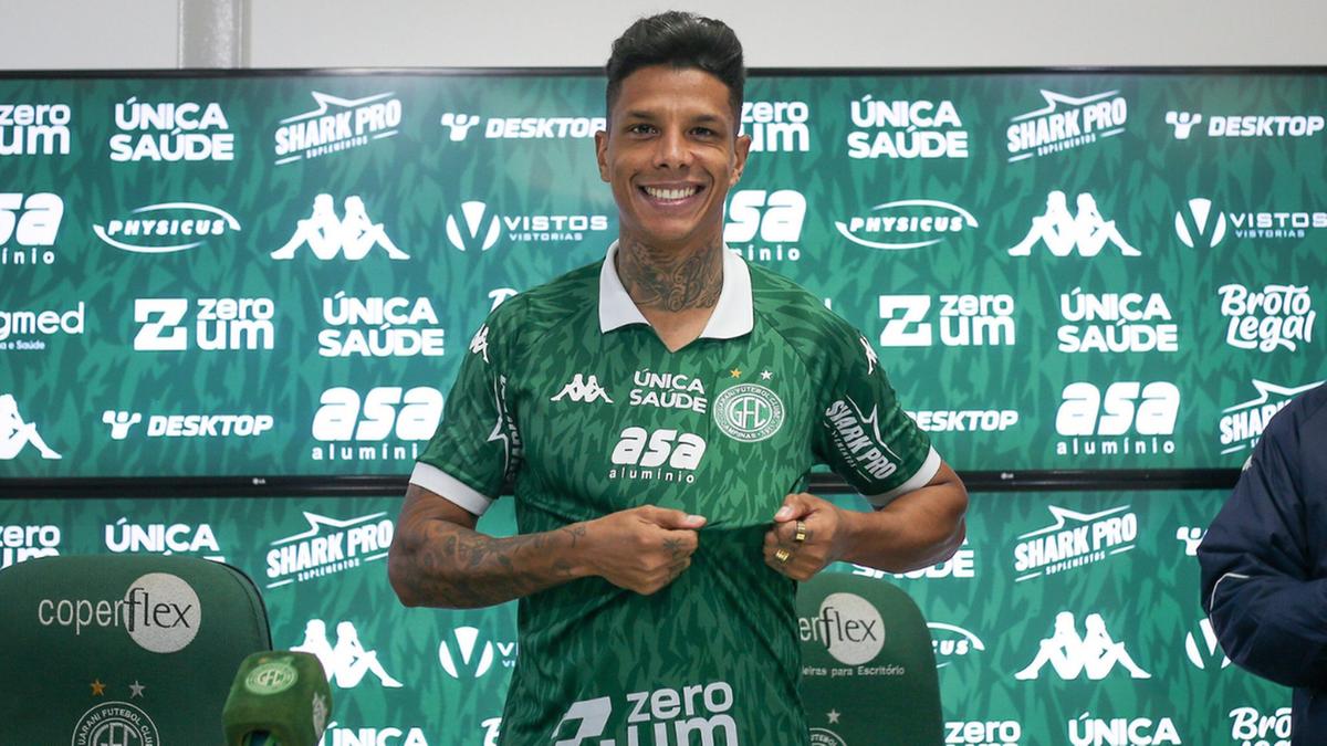Com 34 anos, o zagueiro Alysson foi apresentado ontem: liderança destacada (Raphael Silvestre/Guarani FC)