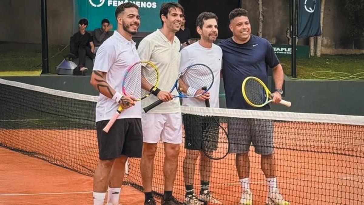 O Galácticos Open, promovido por Ronaldo Fenômeno, se tornou referência: reunião de ídolos e celebridades do futebol (Ana Beatriz Abel/Divulgação)