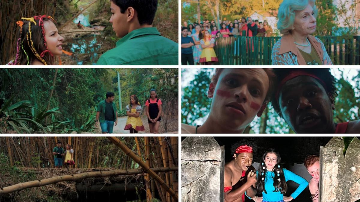 Cenas do filme ‘De volta ao Sítio – Uma Nova Aventura’, no qual Cleber Gonçalves interpreta o Saci (Divulgação)