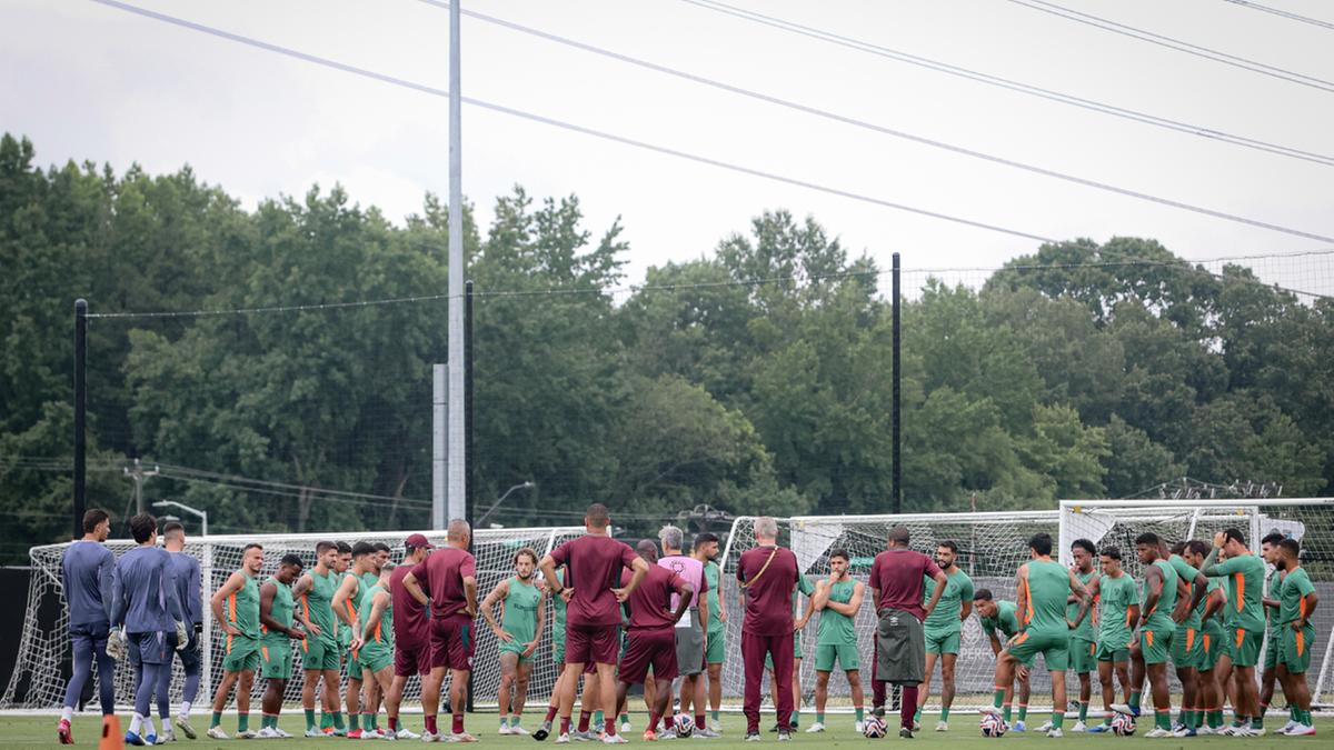 Fluminense treina no CT do Charlotte Football Club, nesta manhã, 02/07 (Marcelo Gonçalves/Fluminense FC)