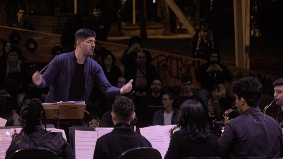 Exibições da Orquestra de Saxofones são realizadas como parte do desenvolvimento artístico e profissional dos estudantes (André Segolin - ELM-CIDDIC)
