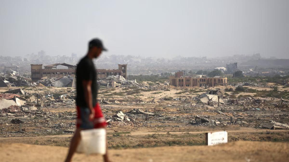 Palestinos em Gaza ainda estão céticos com relação à efetividade do plano (Eyad Baba/EYAD BABA)