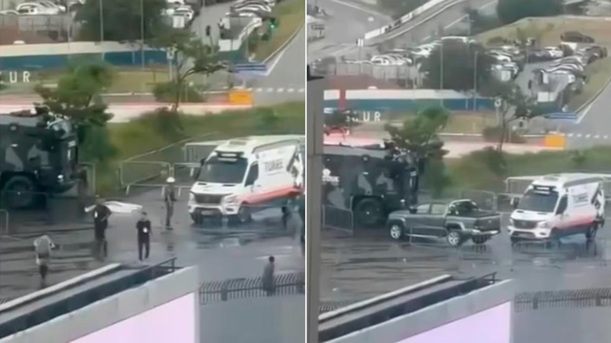 A Polícia Militar lamenta a morte de um torcedor, de 37 anos, na tarde de domingo, 25, em frente a um dos portões da Neo Química Arena, zona leste da capital (Reprodução/TV Globo)