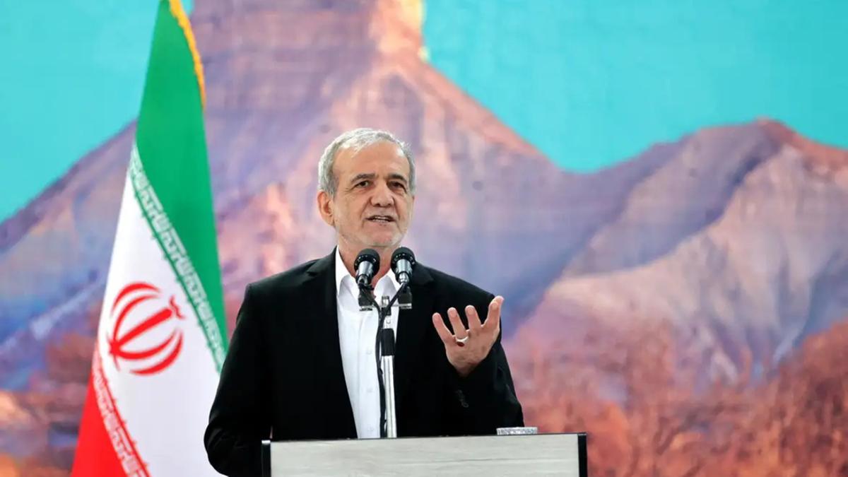 O presidente do Irã, Masoud Pezeshkian (Irã / Wana)