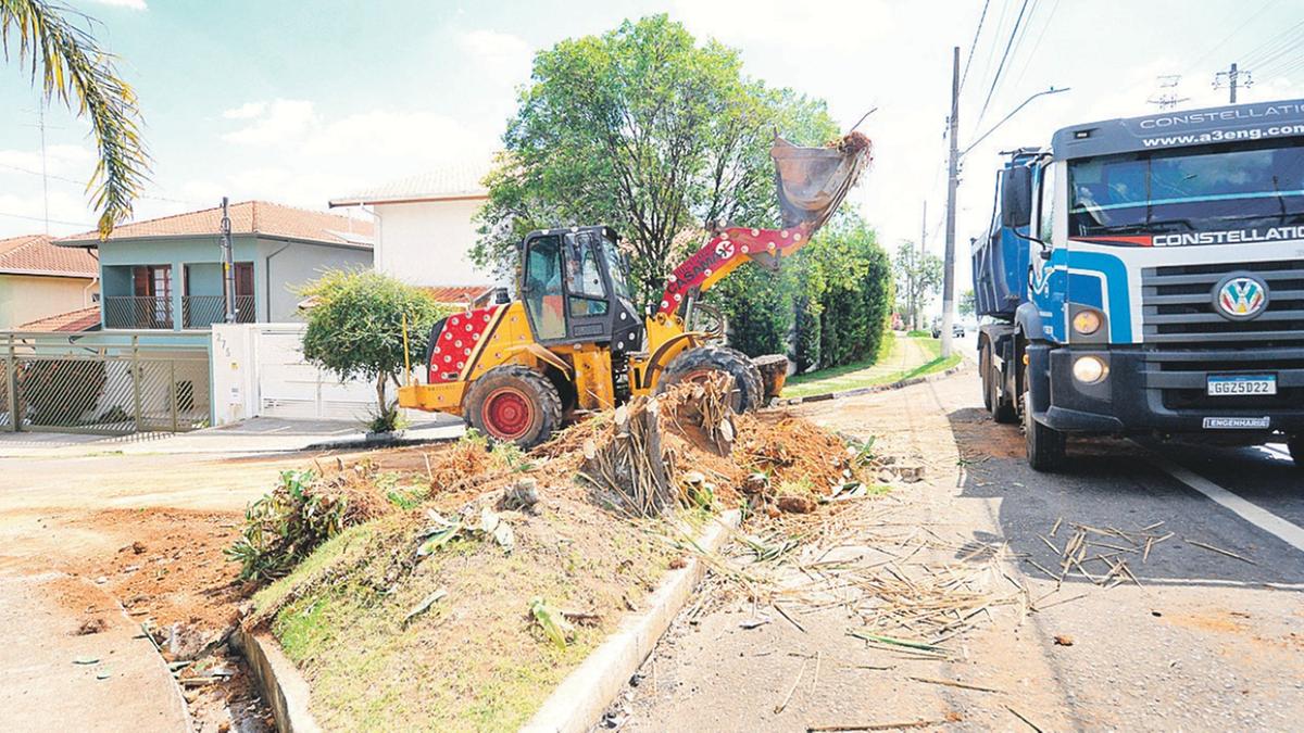 Prefeitura remove floreiras que obstruíam tráfego em ruas do Alto Taquaral