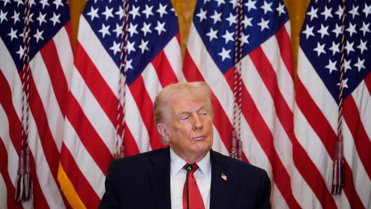 O presidente Donald Trump no Salão Leste da Casa Branca, na sexta-feira, 16 de janeiro de 2026, em Washington (Alex Brandon / AP)