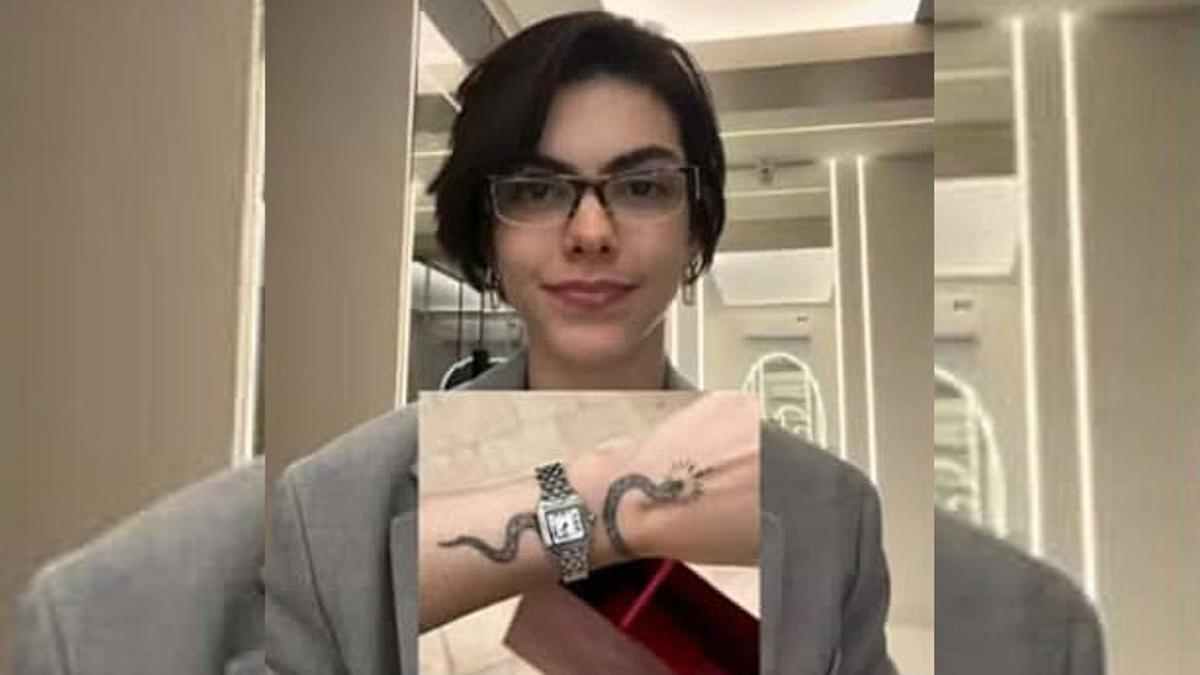 Relógio que teria sido furtado é um Cartier Panthère Steel; Amanda disse que fez boletim de ocorrência on-line na Delegacia Digital da Polícia Civil (Reprodução/Instagram)