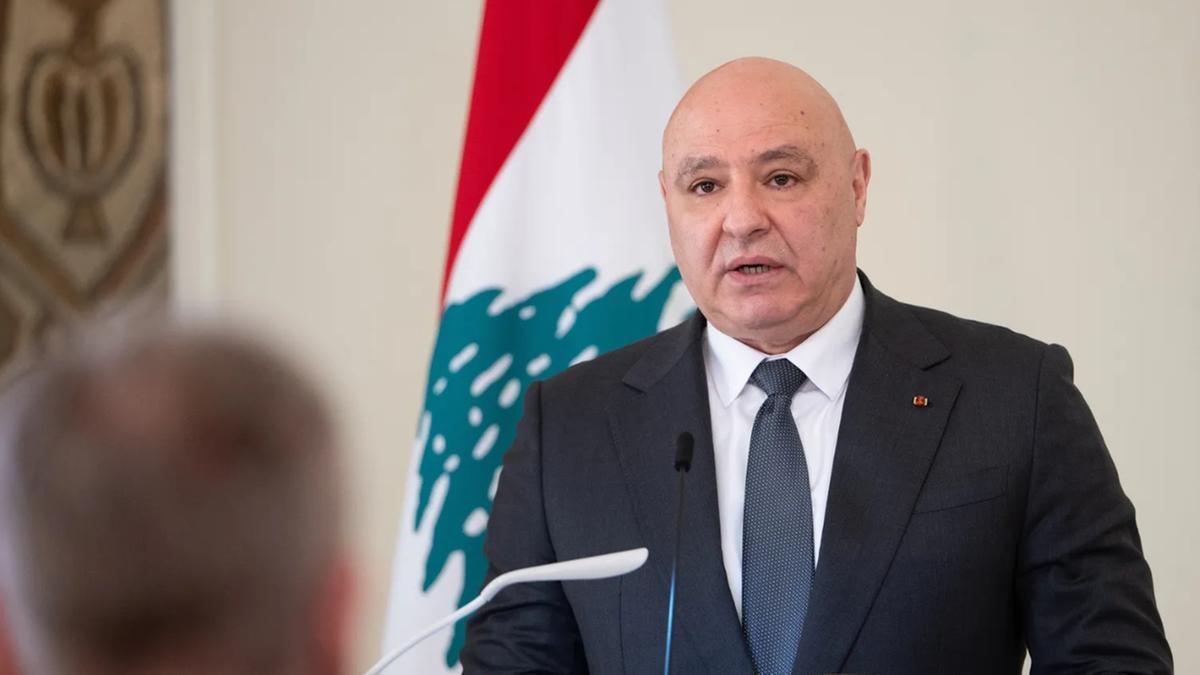 O presidente libanês, Joseph Aoun (Associated Press)