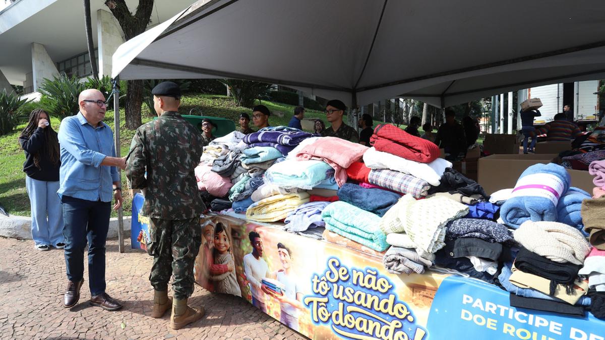 Com o slogan “Se não tô usando, tô doando!”, a campanha arrecadou, até o dia 2 de junho, 3.777 quilos (Fernanda Sunega/PMC)