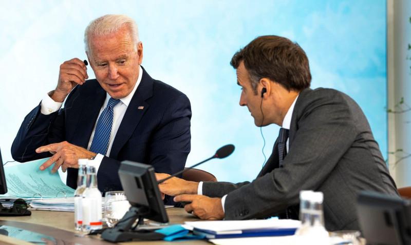 Biden e Macron discutem defesa europeia e se reunirão em Roma 