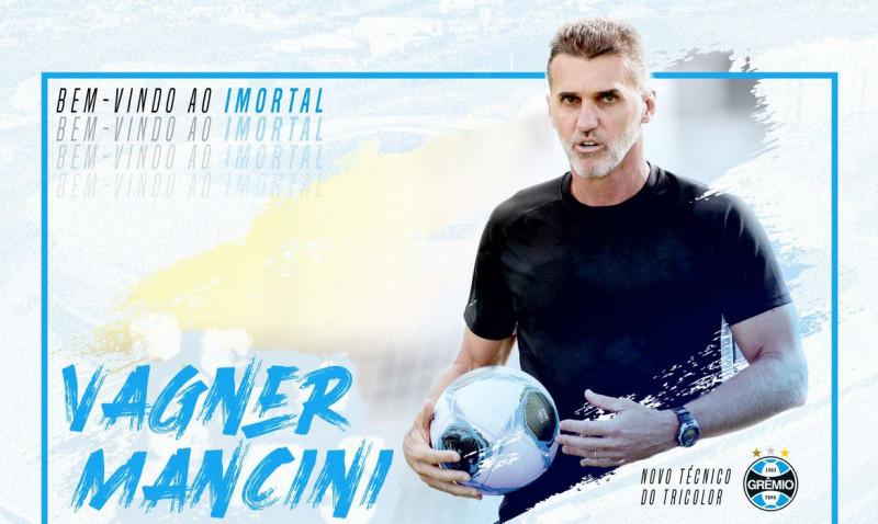 Grêmio anuncia Vagner Mancini como novo treinador 