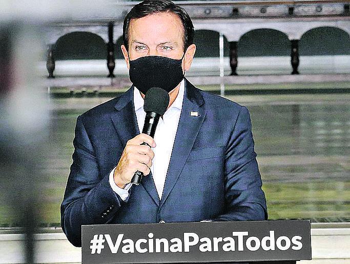 O governador Jo?o Doria: ?desabilitar leitos ? absurdo? (Portal do Governo do Estado de S?o Paulo)