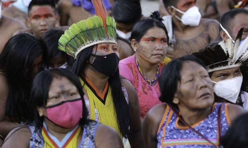 Marcha das Mulheres Indígenas reuniu-se com o movimento Luta pela Vida (Fabio Rodrigues-Pozzebom/Agência Brasil)