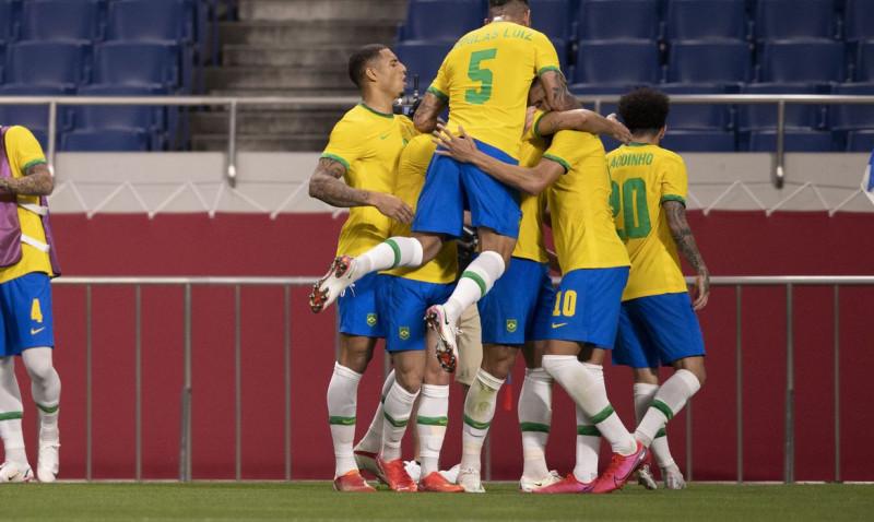 Brasil vence Egito e vai à semifinal do futebol masculino olímpico (Lucas Figueiredo/CBF)