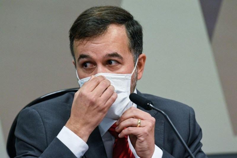 O auditor do Tribunal de Contas da União (TCU) Alexandre Marques drante depoimento à CPI da Covid (Divulgação)