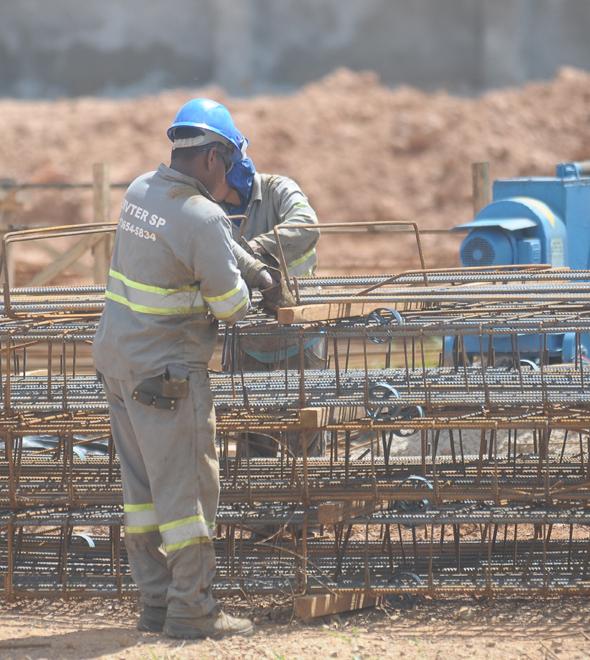 O setor de construção civil foi o quarto que mais gerou empregos, segundo levantamento em nível nacional: quadro se mantém também na RMC (Matheus Pereira/AAN)