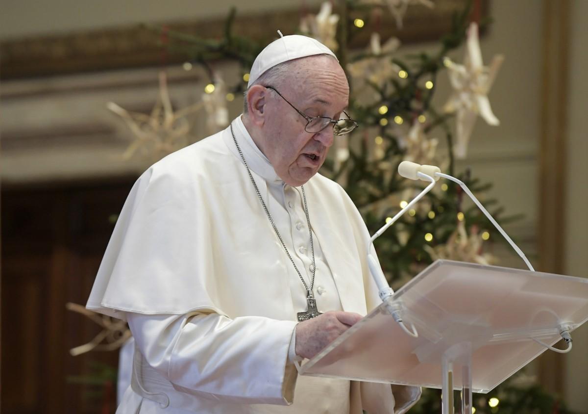 O Papa Francisco criticou pessoas que ignoraram pandemia durante as festas de fim de anor
 (AFP)