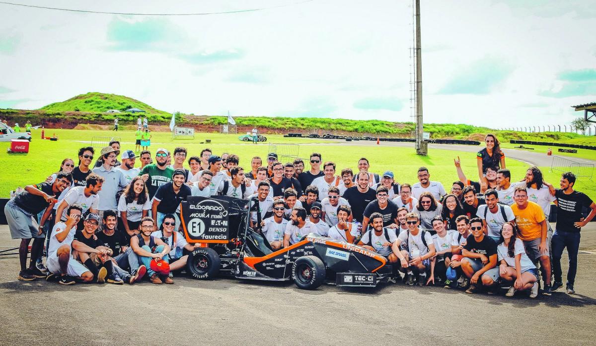 Protótipo, já incorporado ao time Unicamp E-Racing, vem envolvendo 70 universitários (Divulgação)