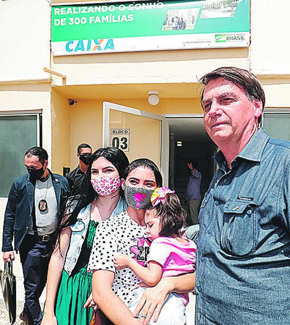Bolsonaro esteve no RN inaugurando conjunto habitacional: "sócios" (Alan Santos/Agência Brasil)