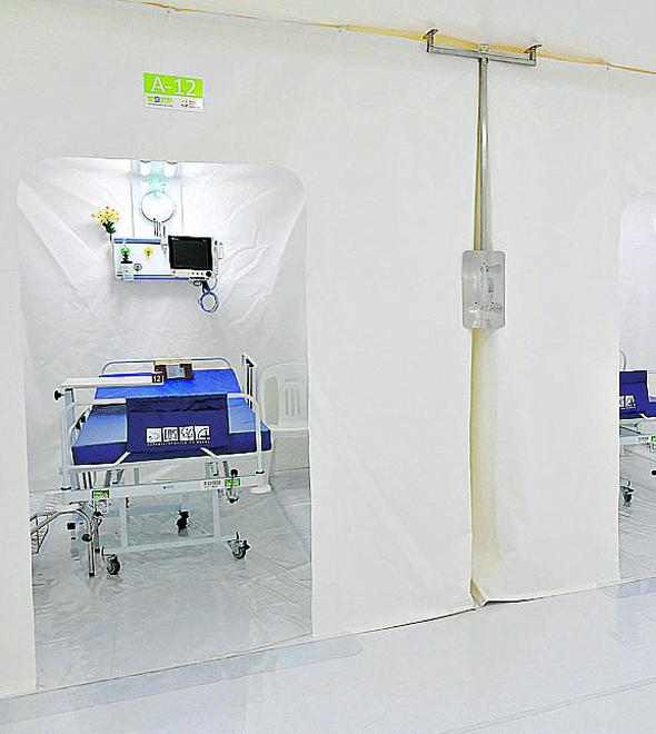 O Hospital de Campanha de Campinas recebeu mais de 600 pacientes (Cedoc/RAC)