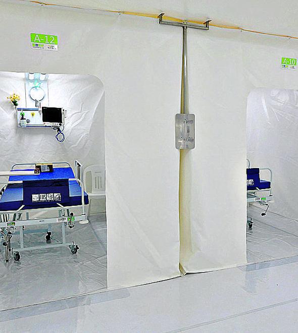 O hospital de campanha, disse, não será desmontado, mas ficará como estrutura de retaguarda que poderá ser ativada se houver necessidade (Leandro Ferreira/AAN)