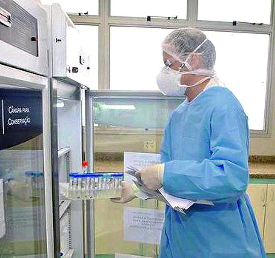 Pesquisadores trabalham em busca de alternativas para combater a Covid-19: o imunoterápico OncoTherad, patenteado pela Unicamp, é analisado (Divulgação)