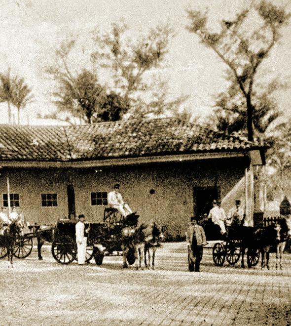 Mortos da ?peste? são carregados em carroças: O antigo Desinfectório Central de Campinas, instalado em 1896 no prédio do mercado, foi adaptado para esse fim (Reprodução)