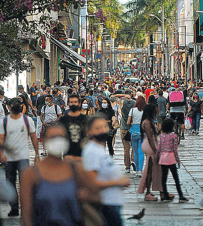 Rua 13 de maio, em Campinas (Wagner Souza/AAN)