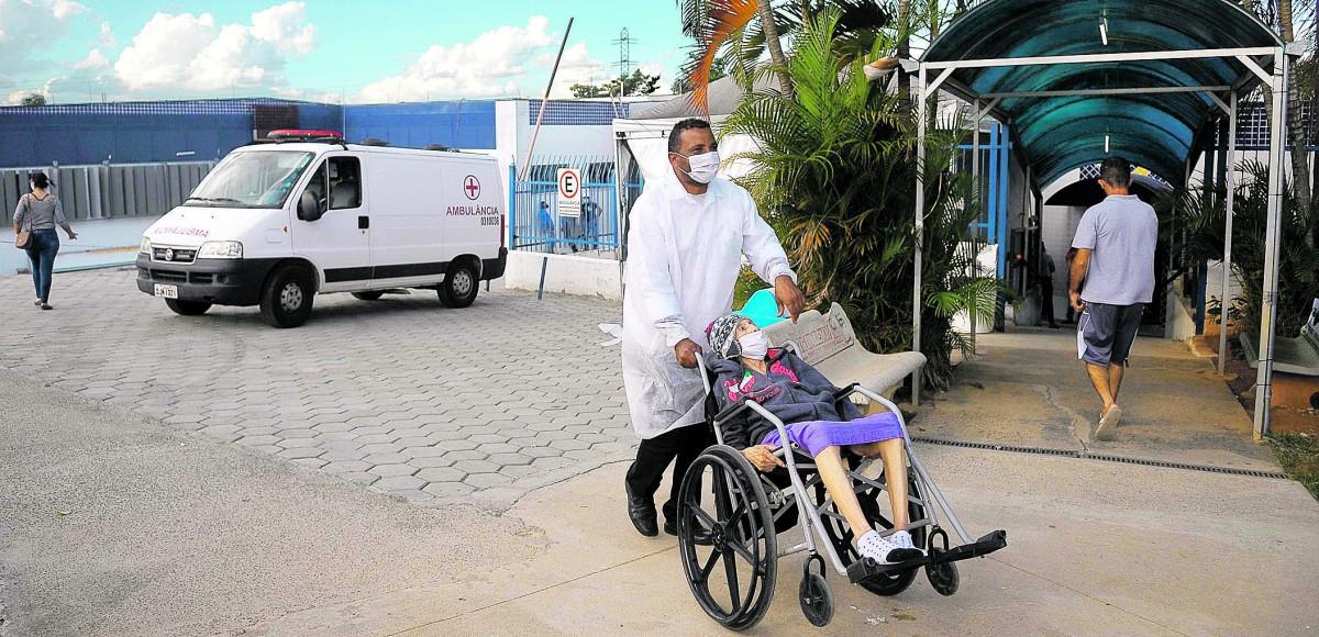 Hospital Estadual Mário Covas, em Hortolândia, uma das unidades de saúde que recebem os serviços prestados pela Organização Social investigada pela Polícia Federal por desvio de verbas da covid-19 (Diogo Zacarias/ Correio Popular)