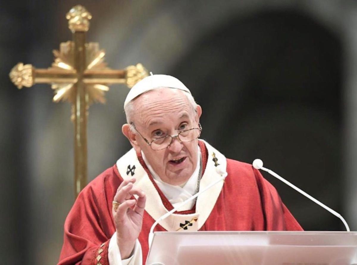 Durante sua homilia, o pontífice também denunciou "a loucura da guerra" que leva as pessoas a cometerem "atos insensatos de crueldade" (Divulgação)