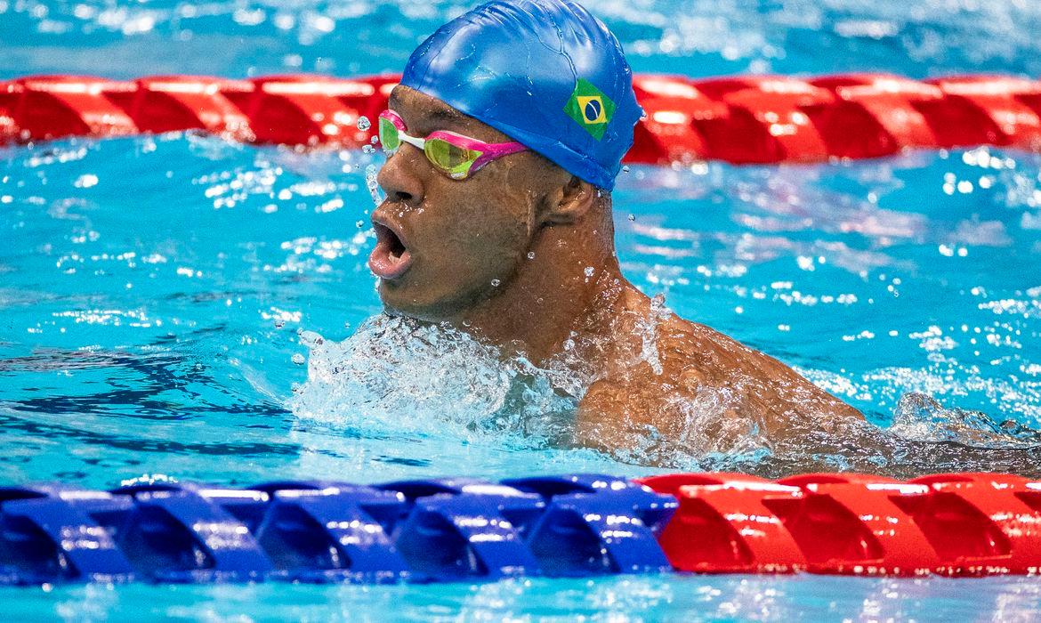 O feito foi alcançado durante o Circuito Paralímpico de natação (Ale Cabral/ CPB)