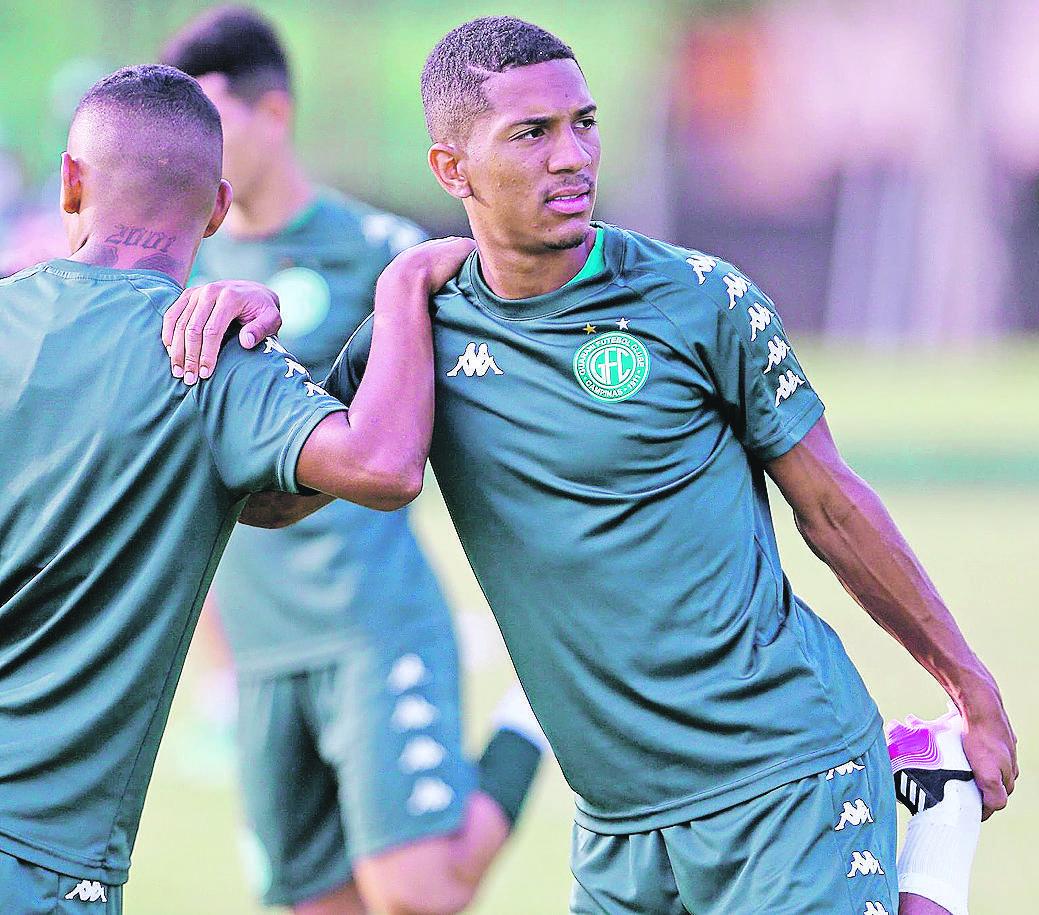 Davó teve seu primeiro momento como profissional em 2019, após ser promovido da base do Bugre (Thomaz Marostegan/ Guarani FC)