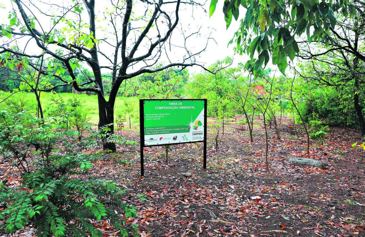 Trecho do Banco de Áreas Verdes (BAV) no bairro Parque Nova Campinas: Município conta com 1,1 mil hectares de locais cadastrados (Leandro Ferreira/AAN)