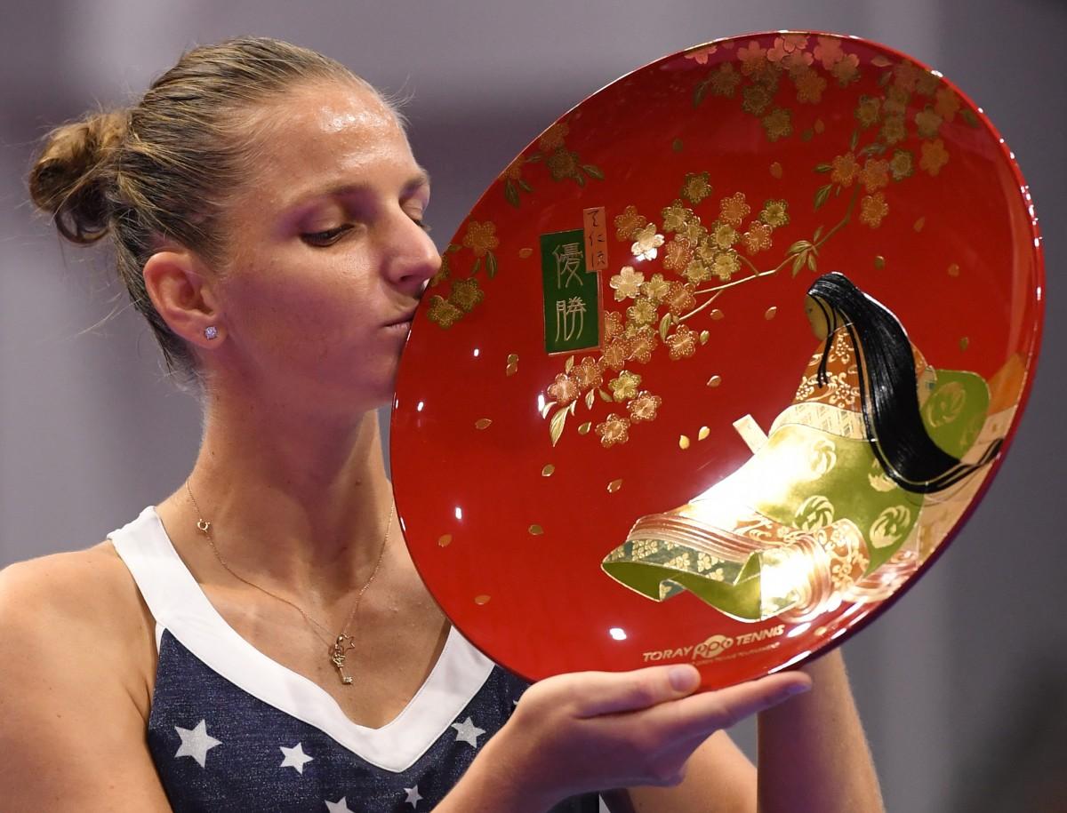 A vitória foi muito importante para Pliskova, oitava do mundo, e ainda em busca de uma vaga no WTA Finals (AFP)