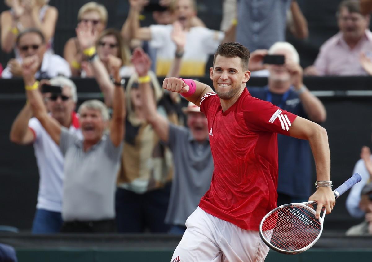 Na decisão, Dominic Thiem tem pela frente o eslovaco Martin Klizan (AFP)