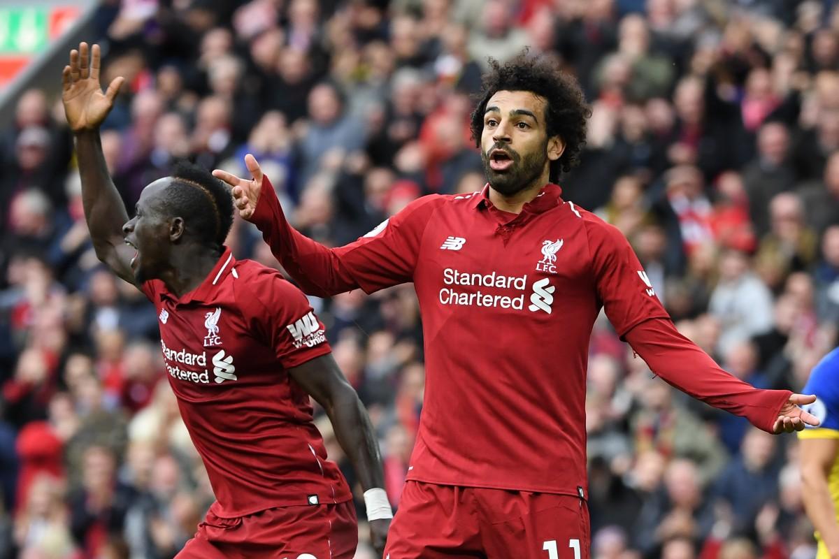 Mohamed Salah voltou a balançar as redes a favor do Liverpool (AFP)