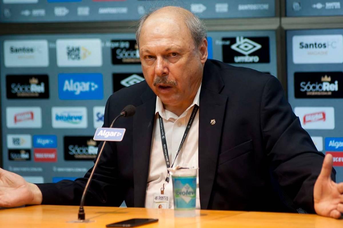 Presidente do Santos rebate Cuca: 'Ele toca o futebol e nós, a administração' (Divulgação/Santos)
