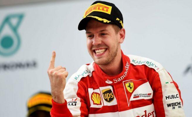 O alemão Sebastian Vettel desbancou os rivais da Mercedes e da Red Bull no primeiro treino livre do GP da Bélgica (AFP)