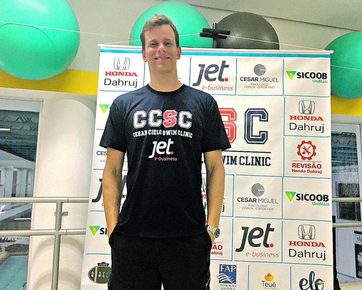 Apesar dos feitos em Olimpíadas e Mundiais, Cesar Cielo não se vê como o maior nadador brasileiro da história: "Cada geração é uma geração" (Alison Negrinho/AAN)