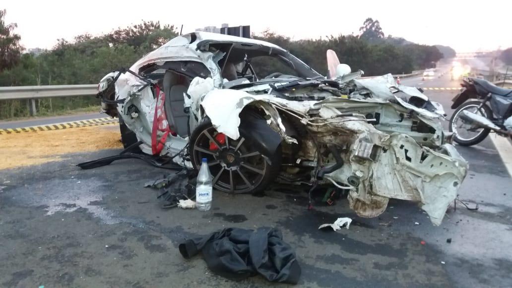 Jovens estavam em um Porshe Cayman S. (Cezar Henrique/Portal Hortolândia)