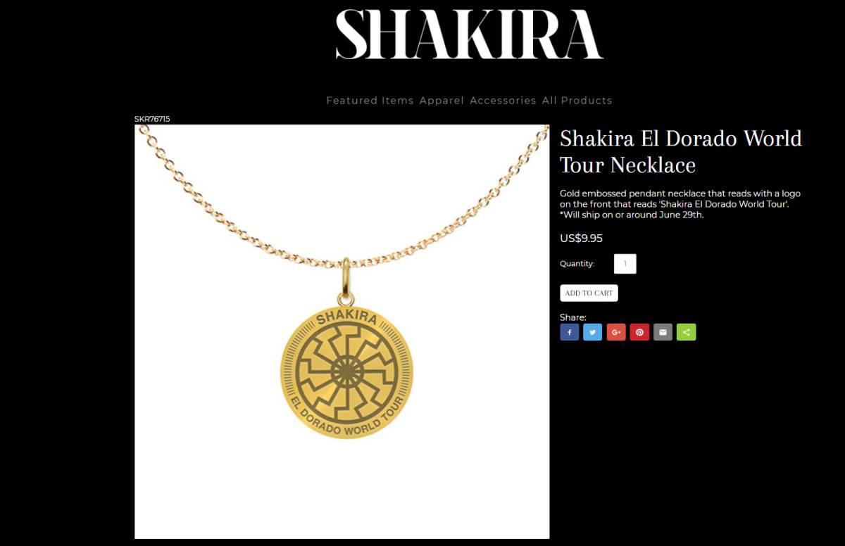 Shakira é criticada por vender colar com símbolo que lembra nazismo (Divulgação)