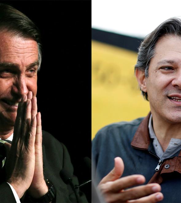 Bolsonaro lidera com 28,2%; Haddad tem 17,6% e Ciro 10,8% (Divulgação)