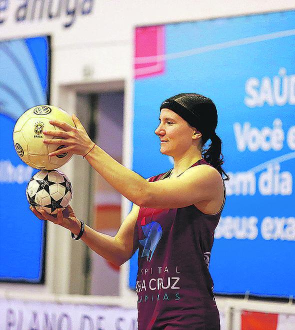 A argentina Melissa Gretter teve atuação espetacular na terça-feira (Leandro Ferreira)