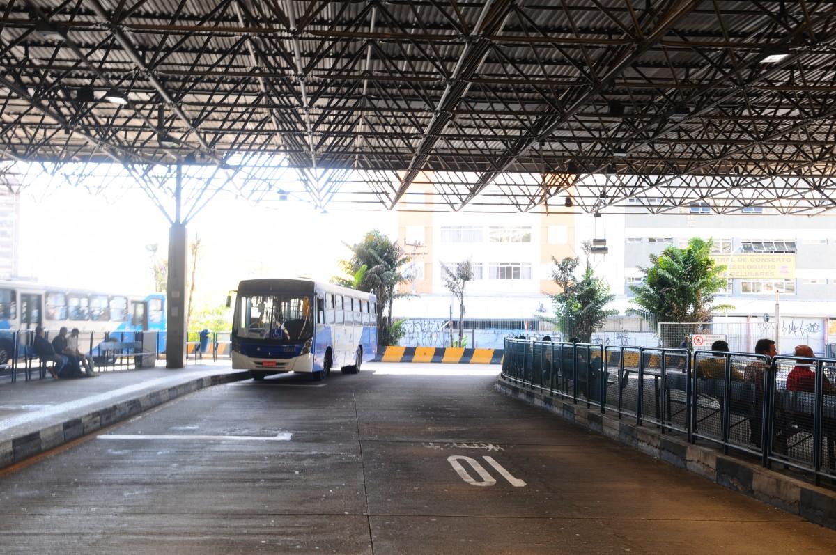 Às moscas: Terminal Central mostrou esvaziamento na manhã de ontem (Matheus Pereira)