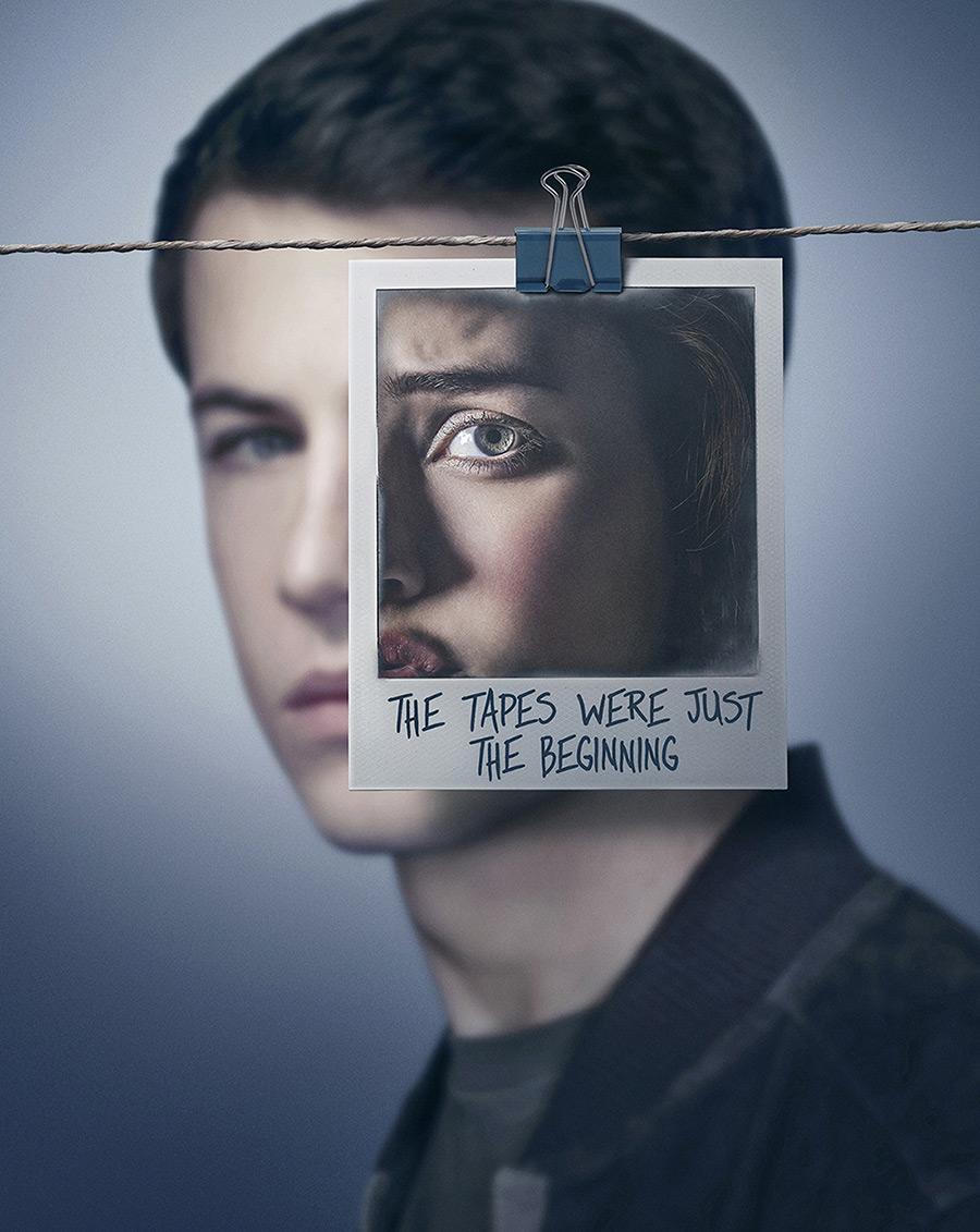 Poster promocional divulgado pela Netflix mostra o personagem Clay Jensen, que ainda é assombrado pela morte de Hannah Baker (Divulgação)